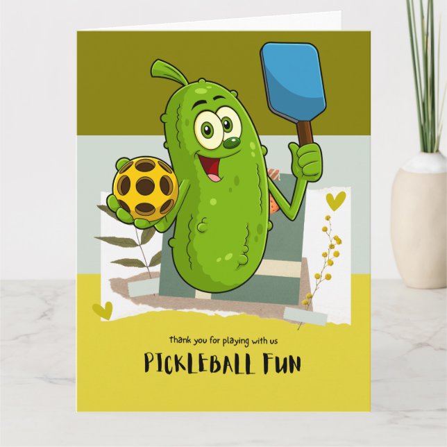 Pickleball  thank you card (Front)