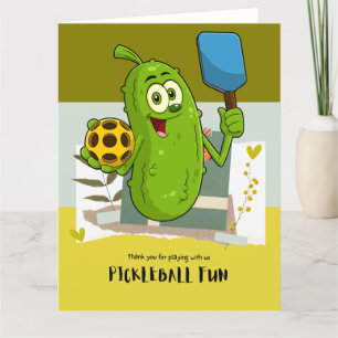 Pickleball  thank you card