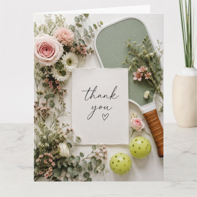 Pickleball  thank you card (Front)