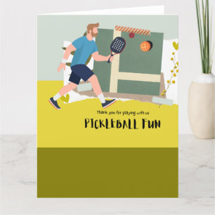Pickleball  thank you card