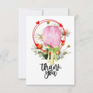 Pickleball thank you card