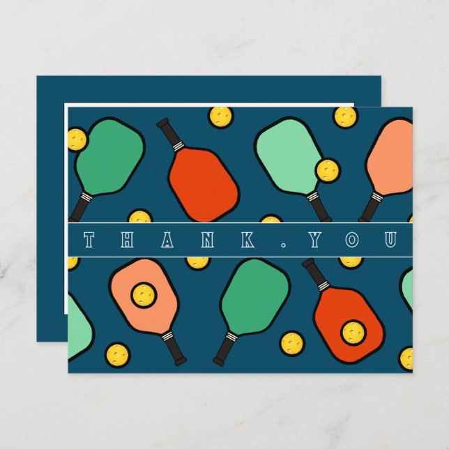 Pickleball Thank You Cards (Front/Back)