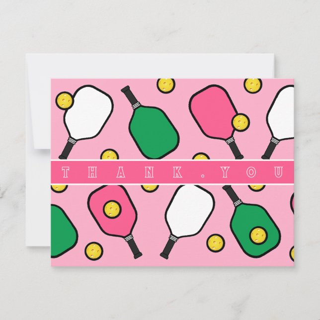Pickleball Thank You Cards (Front)