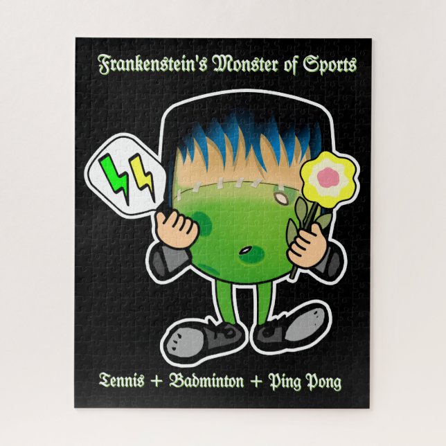 Pickleball - the Frankenstein's Monster of Sports Jigsaw Puzzle (Vertical)