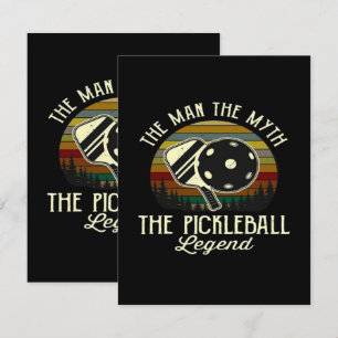 Pickleball- The Man, The Myth, The Legend Enclosure Card
