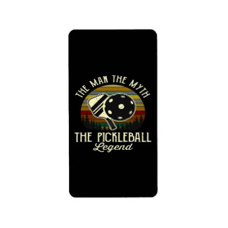 Pickleball- The Man, The Myth, The Legend  Label
