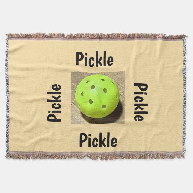 Pickleball  throw blanket (Front)