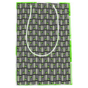 Pickleball 'Til the Streetlights Come On Grey Medium Gift Bag