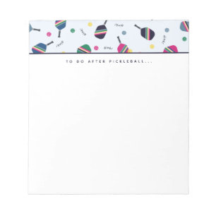 Pickleball To Do After Pickleball Dink Notepad
