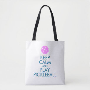 Pickleball Tote Bag -Keep Calm and Play Pickleball