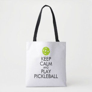 Pickleball Tote Bag -Keep Calm and Play Pickleball