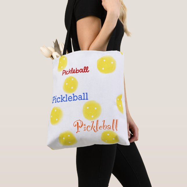 Pickleball tote whiffles sport bag (Close Up)