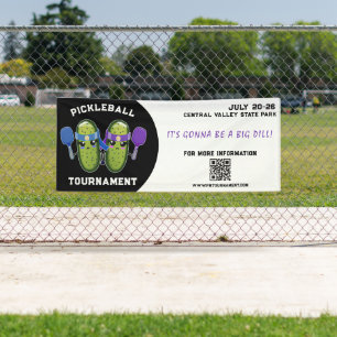 Pickleball Tournament Dill Pickle Team Game Event Banner