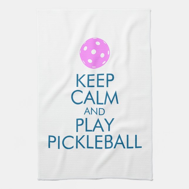 Pickleball Towel "Keep Calm and Play Pickleball" (Vertical)