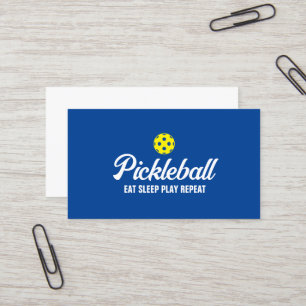 Pickleball trainer business card template