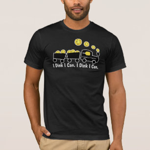 Pickleball Training I Dink I Can Yellow Ball T-Shirt