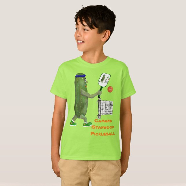 Pickleball TShirt pour garçons (Devant entier)