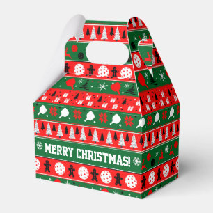 Pickleball Ugly Sweater Gift  Favor Box