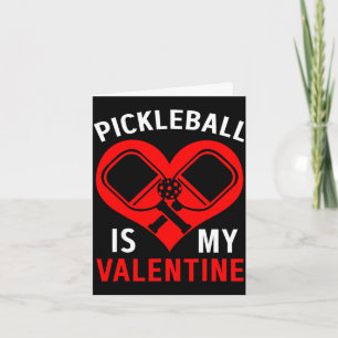 Pickleball valentine 67 6 7 funny love heart card