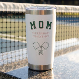 Pickleball Varsity Mom MVP Family Name Insulated Tumbler