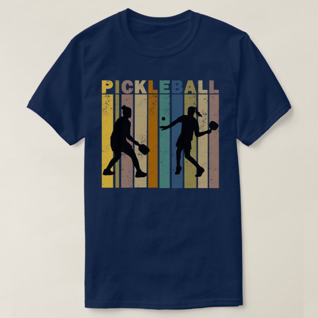 Pickleball Vintage Distressed Retro Players 1 T-Shirt (Design Front)