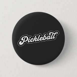 Pickleball Vintage Retro 2 Inch Round Button