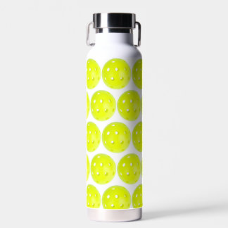 Pickleball Water Bottle - Yellow Pickleballs