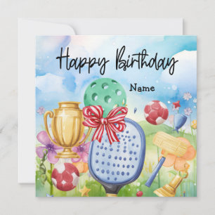 Pickleball with Birthday presents 