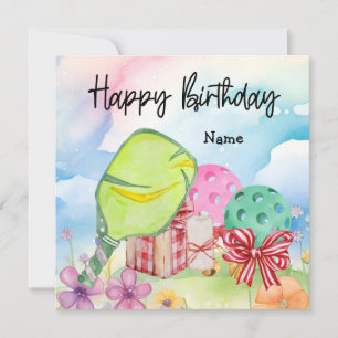 Pickleball with Birthday presents 