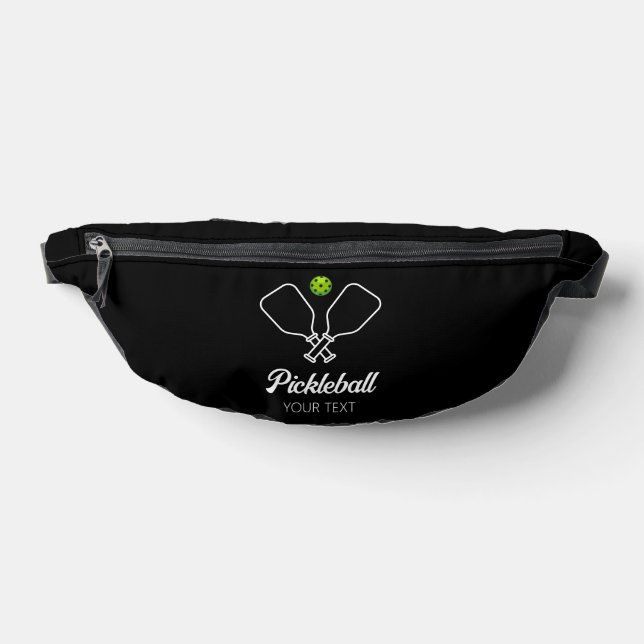Pickleball with Paddles & Ball Personalized  Fanny Pack (Lay Down)