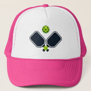 Pickleball with Paddles & Ball Trucker Hat
