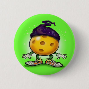 Pickleball Wizard 2 Inch Round Button