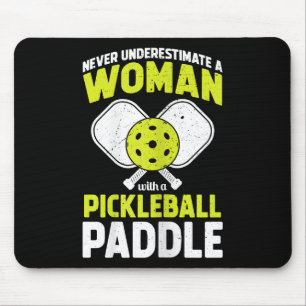 Pickleball Woman Funny Pickleball Player Gift Mouse Pad