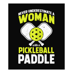 Pickleball Woman Funny Pickleball Player Gift Photo Print
