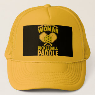 Pickleball Woman Funny Pickleball Player Gift Trucker Hat