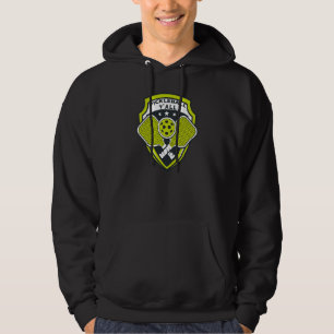 PICKLEBALL Y'ALL Paddle Pickle Ball Crest Meme Hoodie