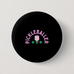 Pickleballer pickleball game for women  2 inch round button