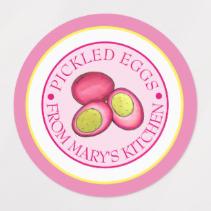 Pickled Hard Boiled Red Beet Eggs Canned By