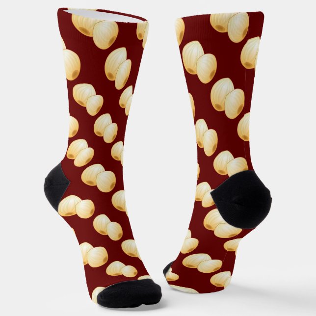 Pickled Onions snack theme on any background Socks (Angled)