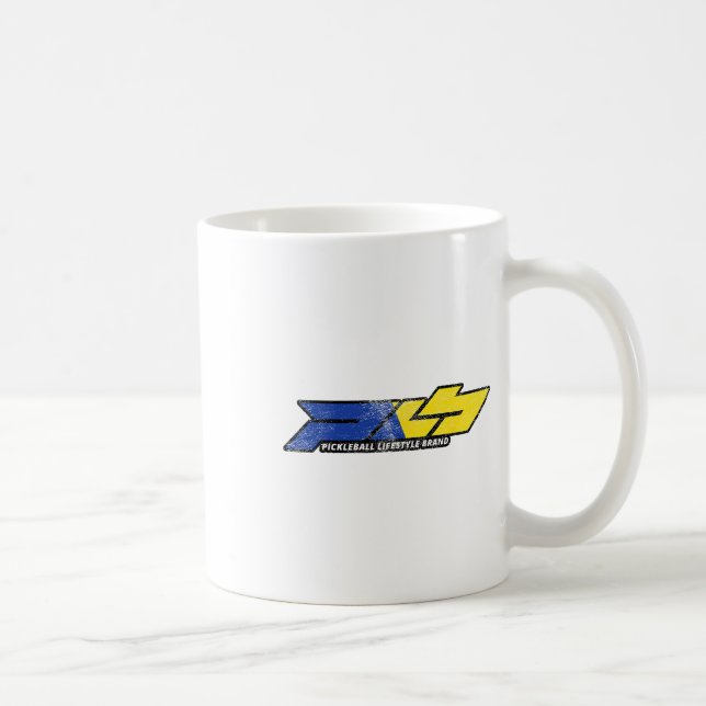 Picklell Distressed Design Blue Yellow Ukraine  Coffee Mug (Right)