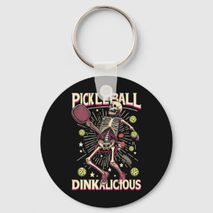 Picklell Halloween Skeleton Funny Picklell Paddles Keychain