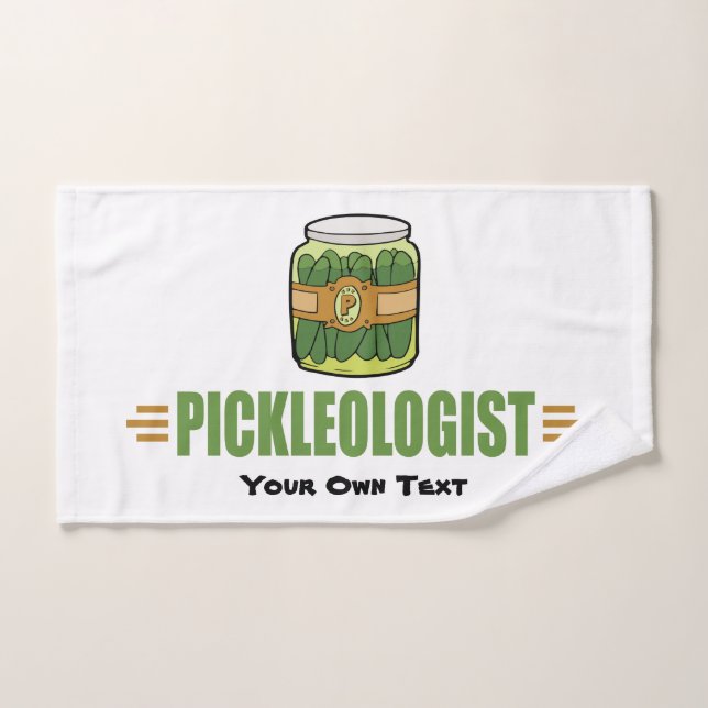 PICKLEOLOGIST Funny Pickle Amateurs (Serviette à main)