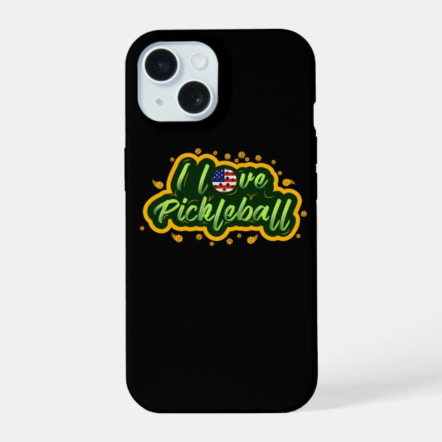 Picklers USA ball - Pickleball Case-Mate iPhone C 15 Case (Back)