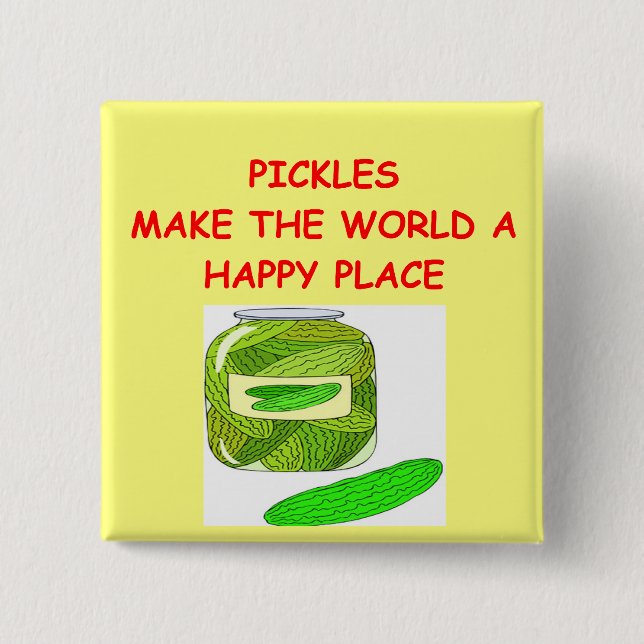 pickles 2 inch square button (Front)