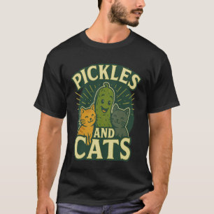 Pickles and Cats Cat Mom Owner Vet Tech Technician T-Shirt