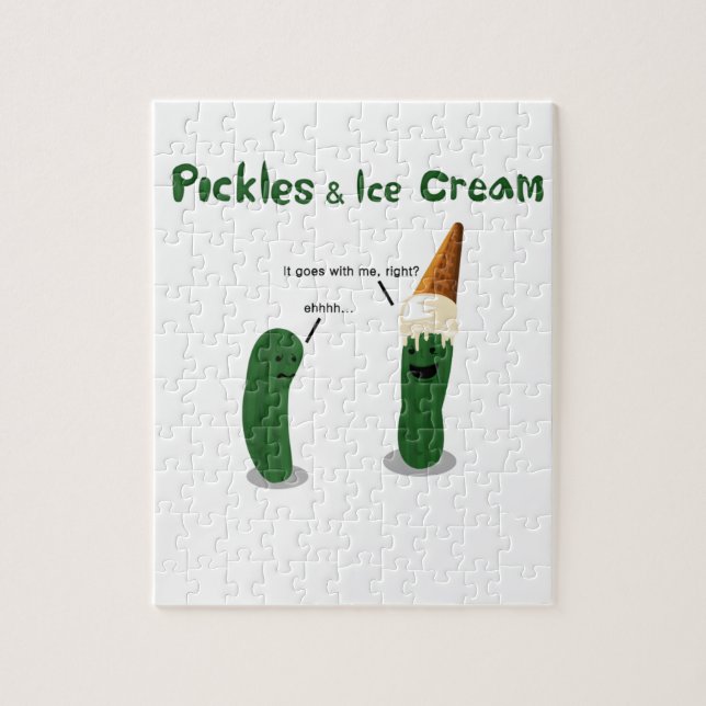 Pickles and Ice Cream: Pregnancy Jigsaw Puzzle (Vertical)