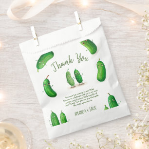 Pickles Cucumber Green Whimsical Baby Shower Favour Bag