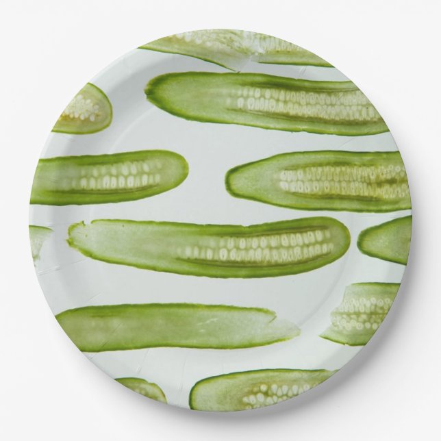 Pickles Green Paper Plate (Front)