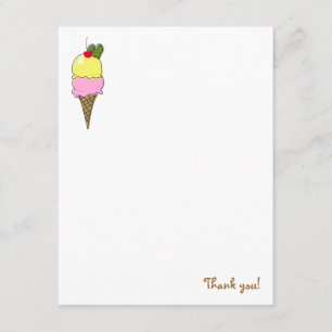 Pickles & Ice Cream Thank You Cards