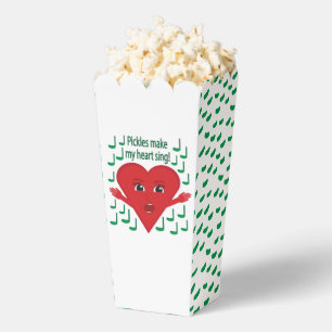 "Pickles make my heart sing!" Singing Heart Favor Box